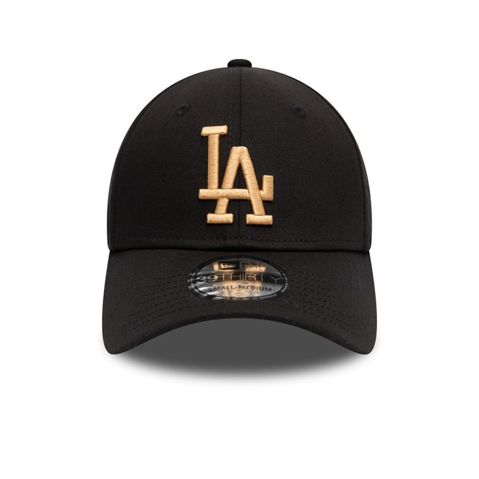 LA Dodgers Essential 39THIRTY Lippis Mustat - New Era Lippikset Outlet FI-043895